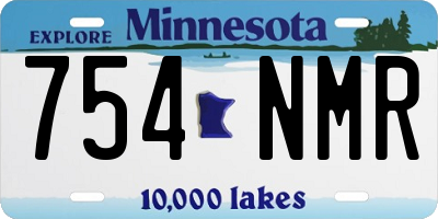 MN license plate 754NMR