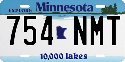 MN license plate 754NMT