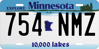 MN license plate 754NMZ