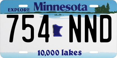 MN license plate 754NND