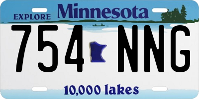 MN license plate 754NNG