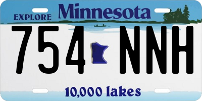 MN license plate 754NNH