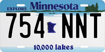MN license plate 754NNT