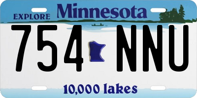 MN license plate 754NNU