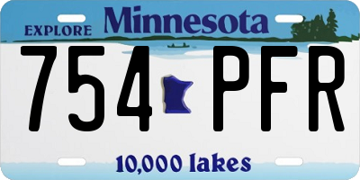 MN license plate 754PFR