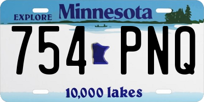 MN license plate 754PNQ