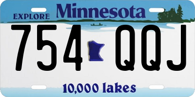 MN license plate 754QQJ