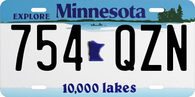 MN license plate 754QZN