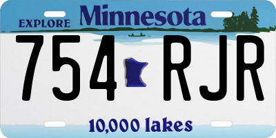 MN license plate 754RJR