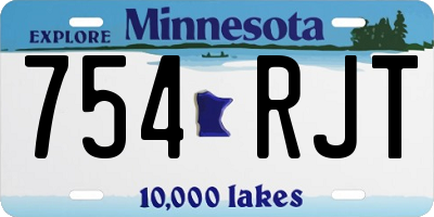 MN license plate 754RJT