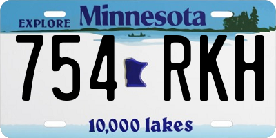 MN license plate 754RKH