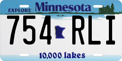 MN license plate 754RLI