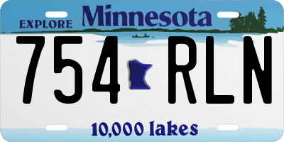 MN license plate 754RLN