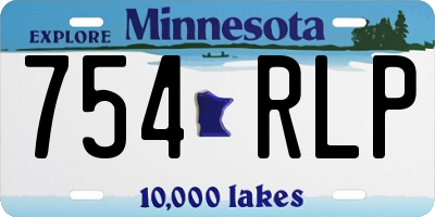MN license plate 754RLP