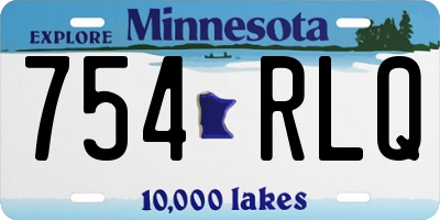MN license plate 754RLQ