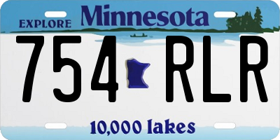 MN license plate 754RLR