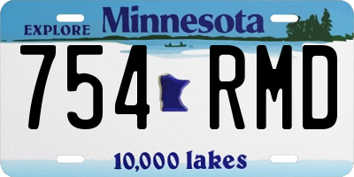 MN license plate 754RMD
