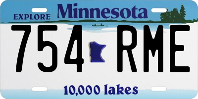 MN license plate 754RME