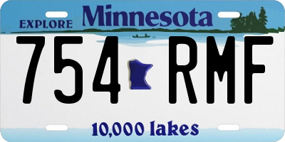 MN license plate 754RMF