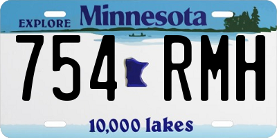 MN license plate 754RMH
