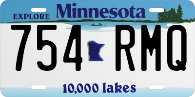 MN license plate 754RMQ