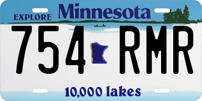 MN license plate 754RMR