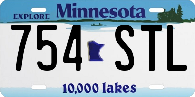 MN license plate 754STL