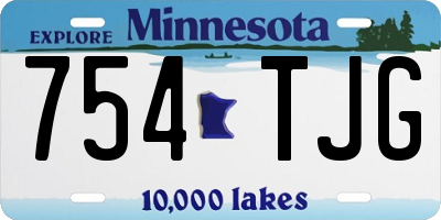 MN license plate 754TJG