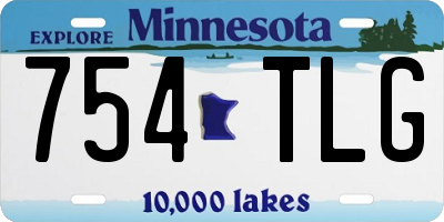 MN license plate 754TLG