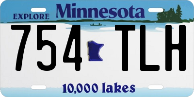 MN license plate 754TLH