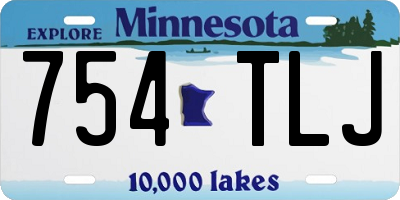 MN license plate 754TLJ