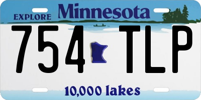 MN license plate 754TLP