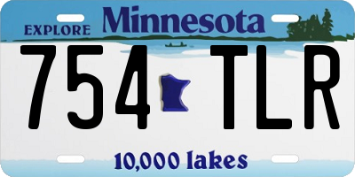 MN license plate 754TLR