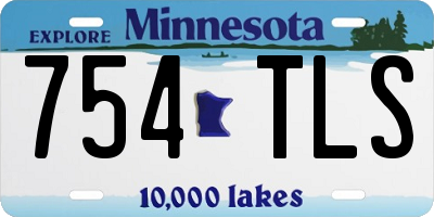 MN license plate 754TLS