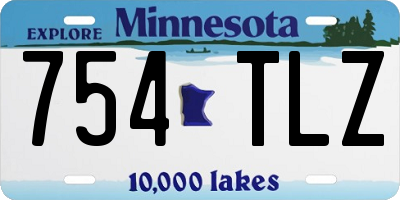 MN license plate 754TLZ
