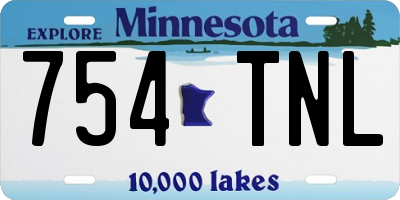 MN license plate 754TNL