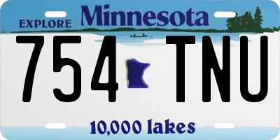 MN license plate 754TNU