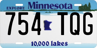 MN license plate 754TQG