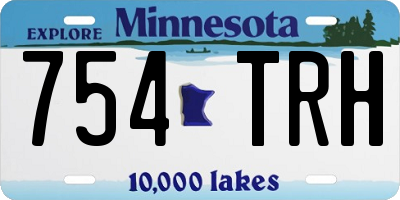 MN license plate 754TRH