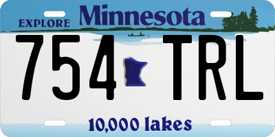 MN license plate 754TRL