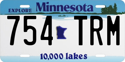MN license plate 754TRM