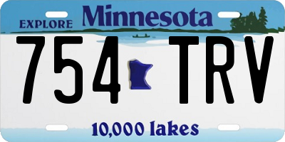 MN license plate 754TRV
