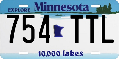 MN license plate 754TTL