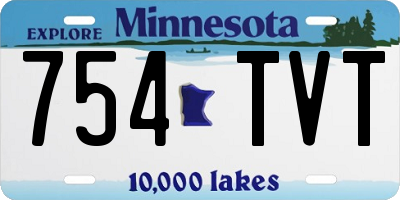 MN license plate 754TVT