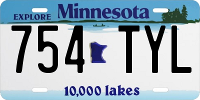 MN license plate 754TYL