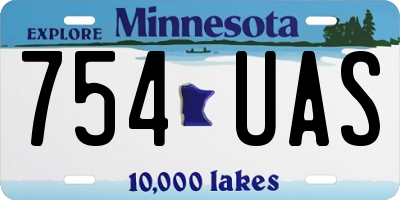 MN license plate 754UAS