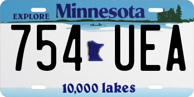 MN license plate 754UEA