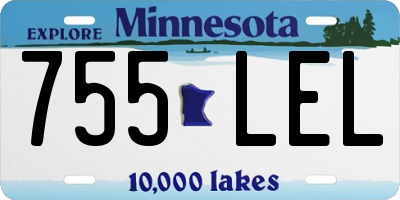 MN license plate 755LEL