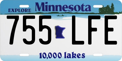 MN license plate 755LFE