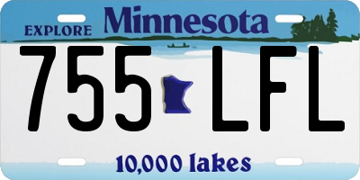 MN license plate 755LFL